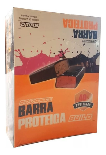 Proteina En Barra Proteica 40% Proteina 16 Unidades - Build