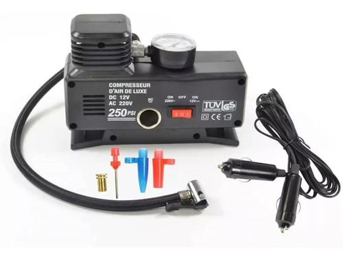 Compresor De Aire 250psi Doble Uso 12v Y 220v Auto Casa