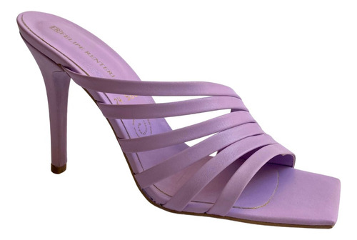 Imagen 3 de 8 de Sandalia Tacón Mujer Felipe Rentería Zapatilla Moda
