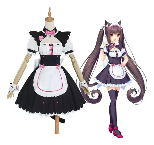 Disfraz De Sirvienta Chocola Cosplay, Chocola Vanilla, Cat N