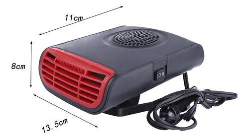 Ventilador Calefactor Portátil Para Automóvil De 12 V: