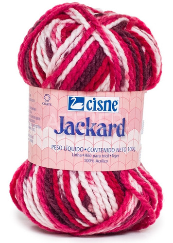 Imagen 4 de 6 de Lana Cisne Jackard 100 % Acrílico Por Ovillo 100 Gramos