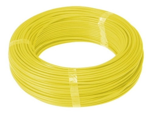 Fio Cabo Elétrico 6mm X 100mts Amarelo Flexível Residencial