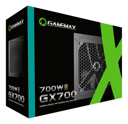 GameMax GX-Series GX700WBKPSS7710BR fonte de alimentação 80 plus gold 700w black cor preto 110V 220V
