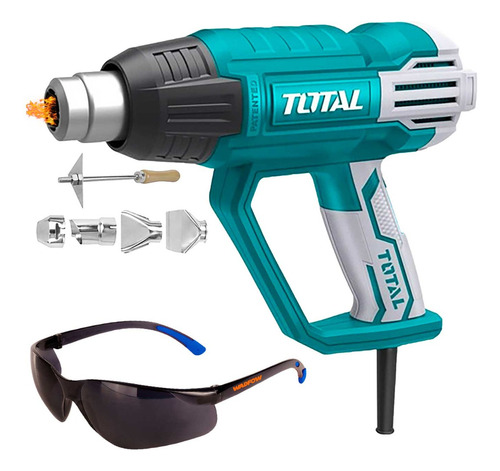 Pistola Calor 2000w Secador Total+lentes Protección Wadfow 