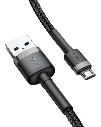 Imagen 8 de 10 de Cable Micro Usb Reforzado Carga Rapida 1 Metro Baseus Homero