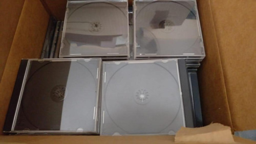Cajas Para Cd Dvd X 10 Slim Transparentes Tambien (Usado)