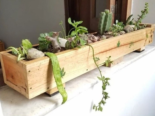 Imagen 1 de 7 de Cajones De Madera : Huerta / Macetero 1 M Taller Solidario!!