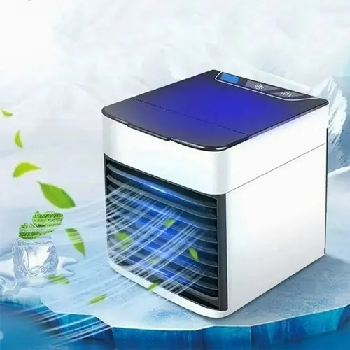 Mini Ar Condicionado Portátil Climatizador Purificador Cor blue and white 110V/220V