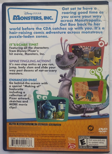 Monsters Inc Original Playstation 2 (Usado)