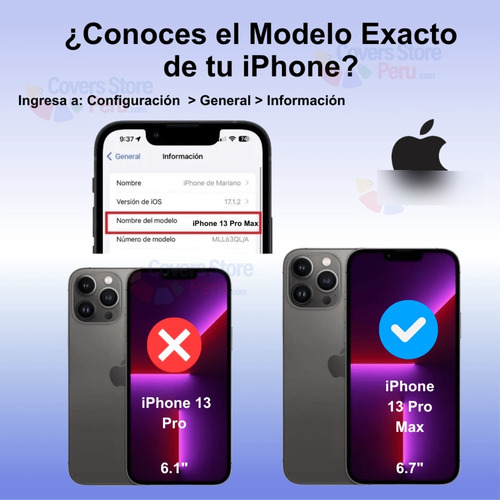 Mica De Vidrio Trasera iPhone 13 Pro Max Protector Cristal