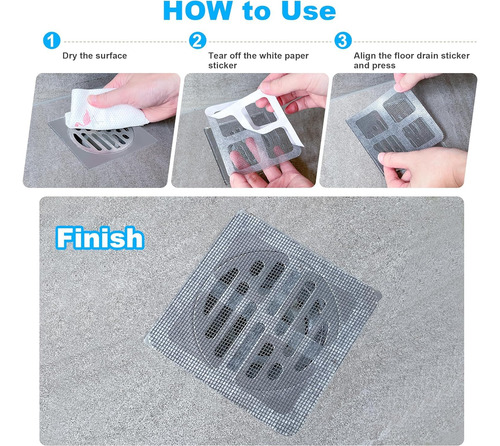 50pcs Filtro Desechable Para Desague, Atrapa Pelos Ducha