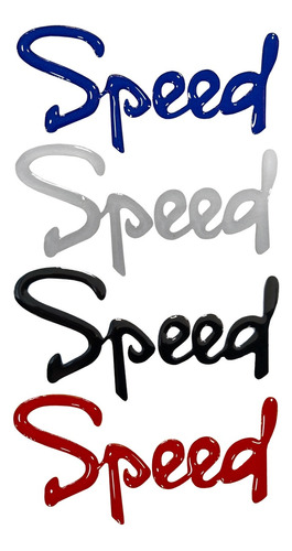 Emblema Speed Para Aveo Y Corsa ( Rojo Azul Negro Y Plata)
