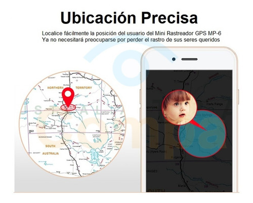 Imagen 6 de 9 de Compa Mp6 Micro Localizador Gps S O S Personas Valores Espía