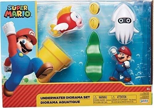   Underwater 2 5 Figura  Ama Play Set Incluye Mario Che...