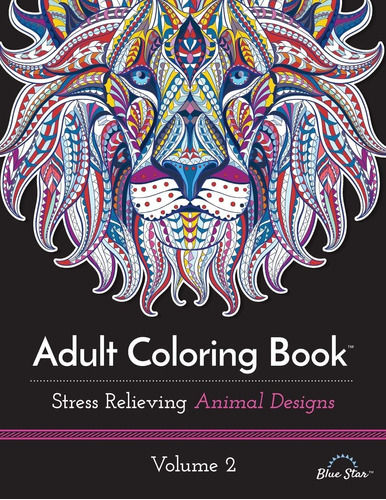 Libro: Adult Coloring Book: Stress Relieving Animal Designs 