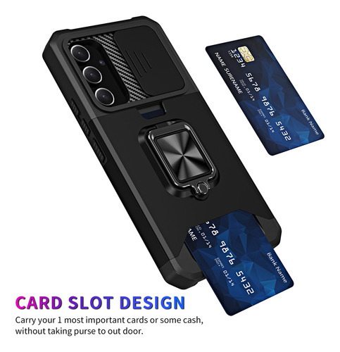 / /funda Armor Para Samsung Galaxy A16 A26 A36 A56 5g A06 A15 A25 A35 A55 A14 A34 A54 Con Lente Deslizante Protectora C