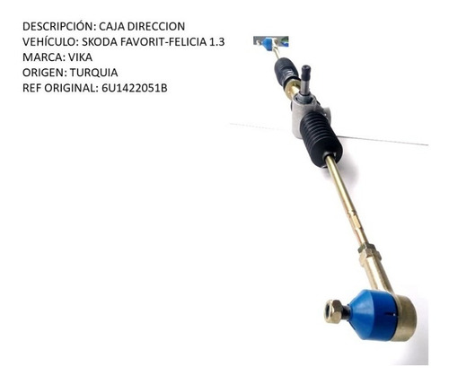 Caja Direccion Mecanica Skoda Favorit-forman-felicia-comb