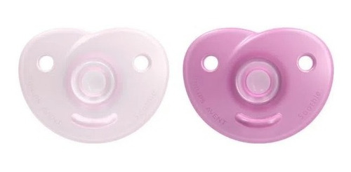 Imagen 1 de 10 de Chupete Philips Avent Soothie Rosa/lila Scf099/22 0-6m X2