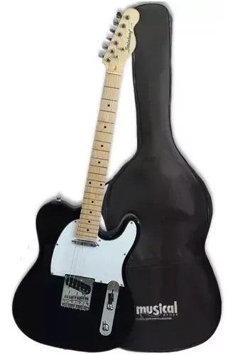 Guitarra Telecaster Strinberg Tc 120s Preta C/ Capa Luxo 