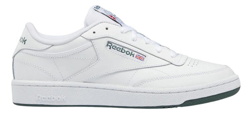 Tenis Reebok Club C 85  White Green Unisex Moda Casual