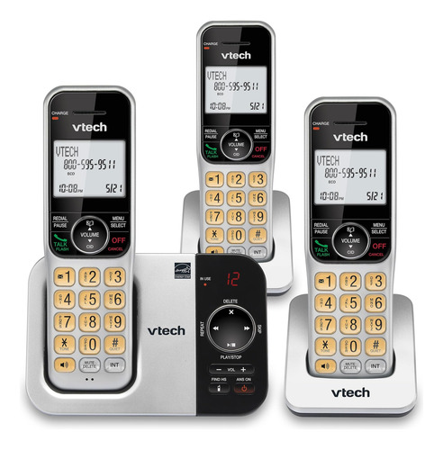 Vtech 3 Auricular Dect 6.0 Teléfono Inalámbrico Expandible C
