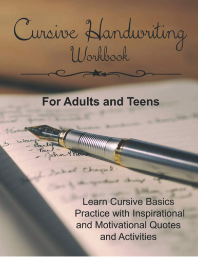 Libro: Cursive Handwriting Workbook For Adults And Teens: &