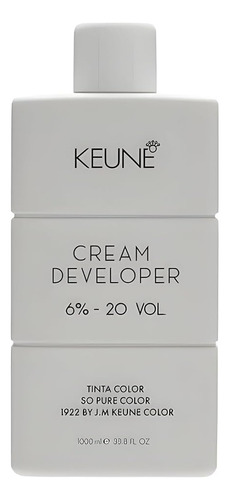 Keune Tinta Cream Developer Ox 20 Volumes 6% 1l 1000ml