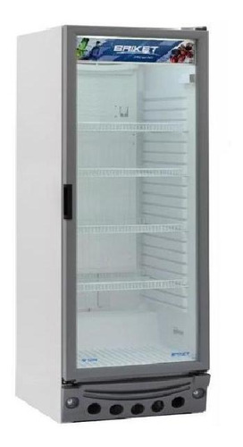 Heladera Exhibidora Vertical Briket Master 3200 315lt Cc Color Blanco