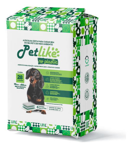 Tapete Hig Ecologico No Plastic 75x60 - 28 Un Petlike