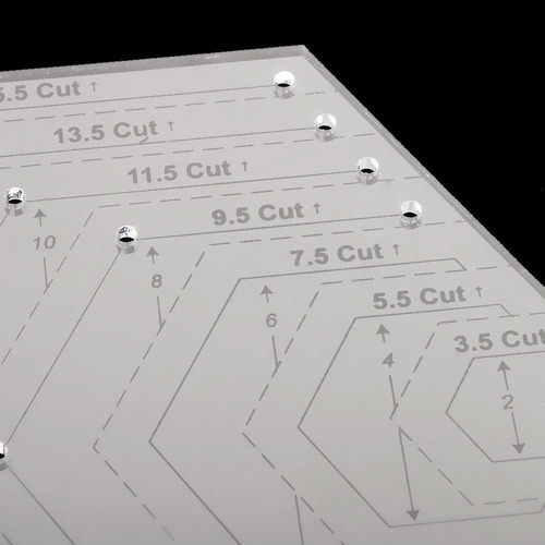 Hexagon Quilting Regla Para Medición Práctica Para