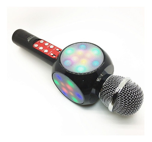 Imagen 9 de 10 de Microfono Karaoke Parlante Bluetooth Luces Led Audioritmicas