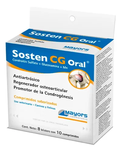 Condroprotector Línea Sosten CG Perros/gatos X 80 Comprimidos