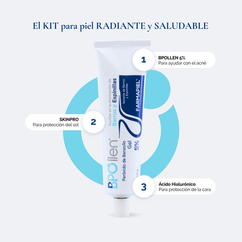 Imagen 2 de 9 de Gel Peróxido De Benzoilo Contra Acné 60 G Bpollen 5%