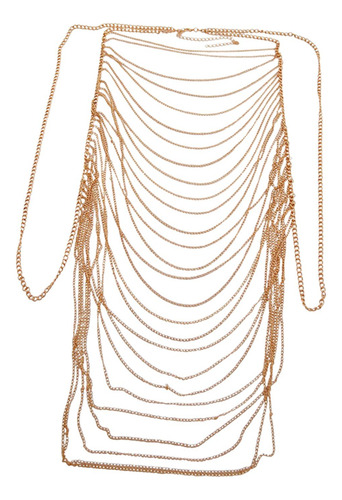 Cadena Para El Cuerpo Para Mujer, Cadena Para El Pecho Sin