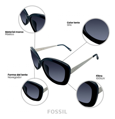 Lentes Fossil Outlook X82558