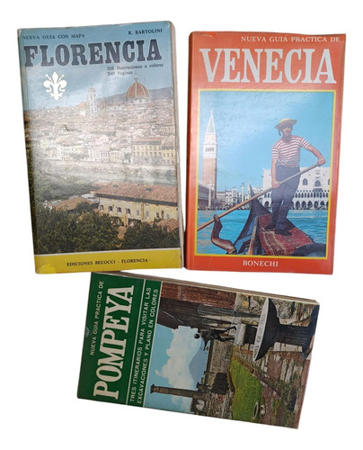 Venecia Florencia Pompeya Guías De Viajes Lote Con 3 Guías (Usado)