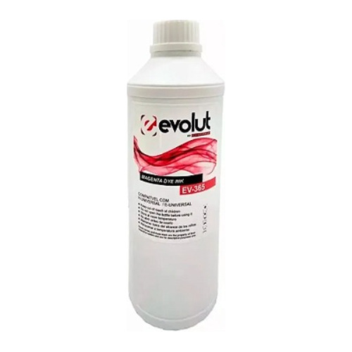 Tinta Corante Universal Ev365 664 673 Magenta 1 Litro L1300