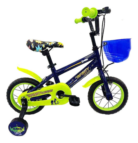 Bicicleta Toy Story R12 Vintage Retro Ruedas Goma Con Rayos Color Azul Tamaño Del Cuadro M