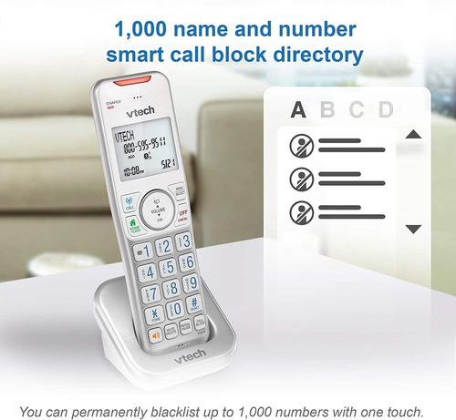 Teléfono Vtech Vs112, Con Bluetooth, Bloqueador De Llamadas