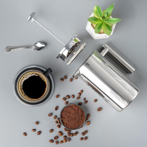 Cafetera Mixpresso, 800 Ml, Acero Inoxidable, Con Prensa