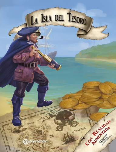 La Isla Del Tesoro, De Stevenson, Robert Louis., Vol. 1. Editorial Parramon, Tapa Dura En Español
