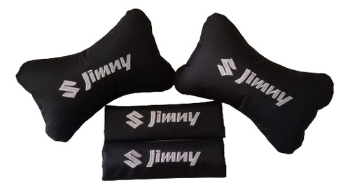 Combo Almohadas Apoya Cabeza Y Portacinturones Suzuki Jimny 