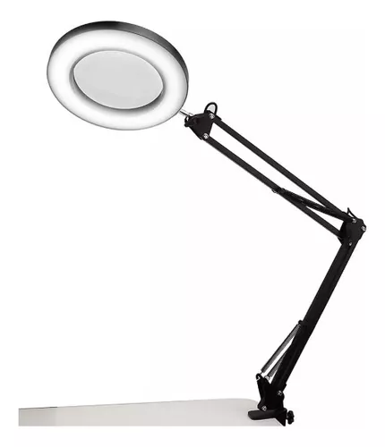 Lámpara Lupa Articulada Led Escritorio Usb Luz Cálida Y Fría Belié Lupa  Articulada