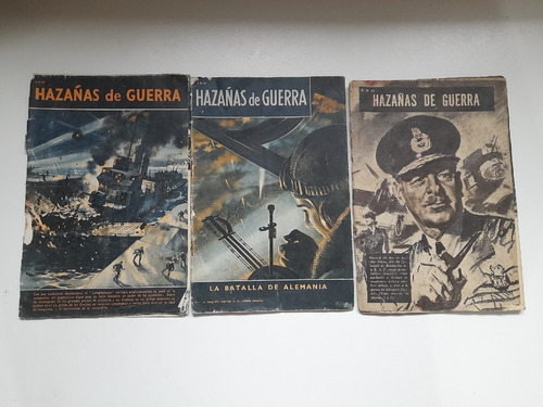 Lote 3 Revistas Antiguas Hazañas De Guerra