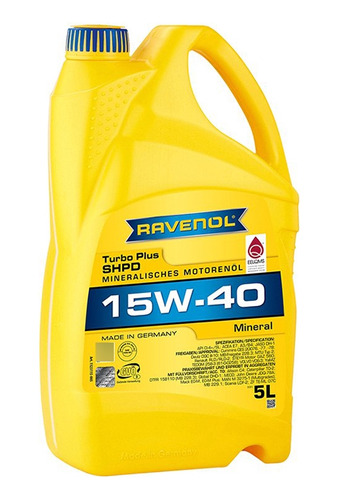 Aceite Lubricante Ravenol 15w40 5l. Mineral Hdc Sl/cf4