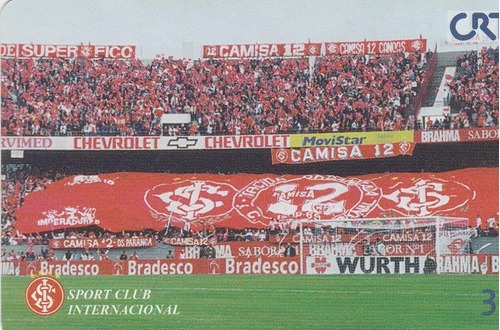 Cartão Telefonico Crt - Internacional - Torcida Camisa 12- F