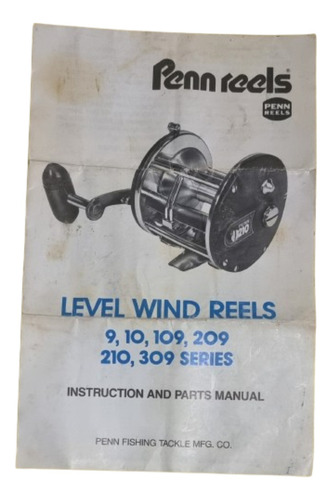 Reel Penn 10 Modelo Mag Tuned - Level Wind - Made In Usa Negro Derecho (Usado)