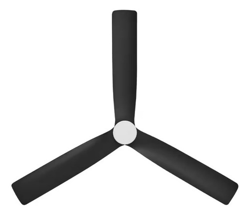Ventilador De Techo De 52'' Para Interior Led Blanco Cantidad De Aspas 3 Estructura Negro Aspas Negro Diámetro 52 Material De Las Aspas Plástico