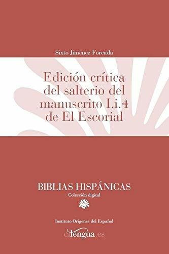 Libro Edición Crítica Del Salterio Del Manuscrito I.i.4  De